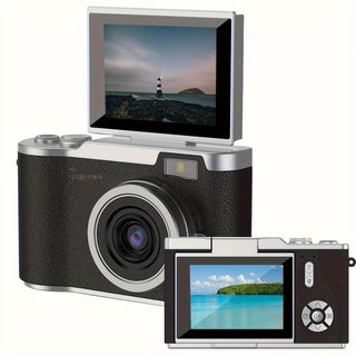 4K 미니 학생용 디지털 카메라 캠코더, 검은색