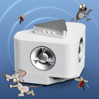 BOACE 초음파 해충퇴치기 가변 주파수 벌레퇴치기 대출력 쥐 퇴치기 300평 좀벌레 모기 퇴치기, JL-212(흰색)