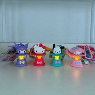 [4종] 산리오 램프 로프 키링 가방참 열쇠고리 가방꾸미기 백참, (포차코)그린