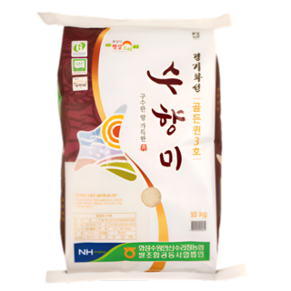 (25년 햇수확) 우리곡물 2025년산 당일도정 경기 수향미 골든퀸3호 백미 햅쌀, 10kg, 1세트, 상등급