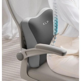 케이엘피 바른자세 사무실 허리 등받이 쿠션, 그레이혼합