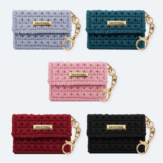 네트공예 DIY 5개 만들기 키트 망스티치 덮개형 카드 지갑 _PK04, B.벨벳(VELVET), 1세트