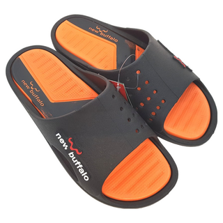 牛頭牌 好樂拖 防水拖鞋 足弓鞋 台灣製造 男女拖鞋 套拖, 橘色