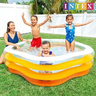 인텍스풀장 썸머 컬러 풀장 56495 인텍스풀장 물놀이풀장 유아풀장 어린이풀장 야외풀장 볼풀장 풀장튜브 대형풀장 베란다풀장 잔디풀장, 1개