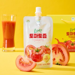 곰배령 완숙토마토 100% 갈아만든 건강한 토마토즙, 60개, 100ml