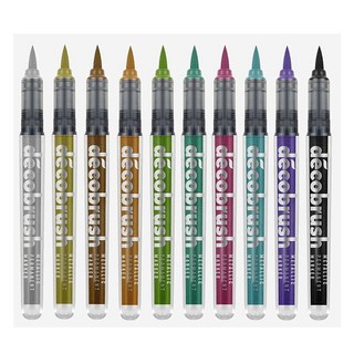 10칼라 카린 낱색 브러쉬마카 데코메탈 21128pc 1(EA), METALLIC BLUE