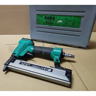 榮展五金 BOSS P630 專業用蚊釘槍 無頭釘槍 木工釘槍 氣動釘槍 打釘槍 寬版雙腳釘槍 氣動蚊釘槍 氣釘槍, 1個
