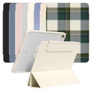 아이패드 미니7 미니6 A17 Pro 분리형 마그네틱 세로거치 투명 케이스 MW-68, 핑크, 1개