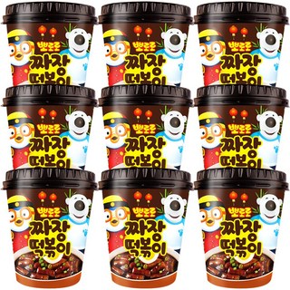 뽀로로 떡볶이 짜장맛 110g, 9개