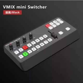 TYST 비디오 Vmix 미니 스위처 컨트롤패널 MIDI2.0 녹화 스위치보드 OBS 유튜브 인스 TV 방송용 재고 있음, 01 black_01 basic version