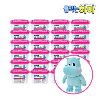 [한정수량] 물먹는하마 옷장용 24개 + 하마 캐릭터 인형 특별기획 / 제습제 습기제거제 옷장제습제