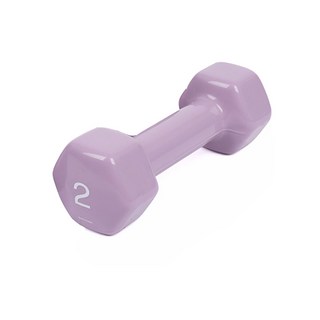아이워너 PVC 뷰티 육각 덤벨 감성적인 컬러 아령 헬스 홈트 피트니스, 일체형, 2kg, 1개