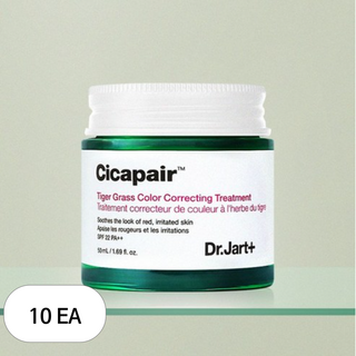 닥터자르트 시카페어 타이거 그래스 컬러 코렉팅 트리트먼트 메이크업 베이스 SPF22 PA++ 50ml, 그린, 10개