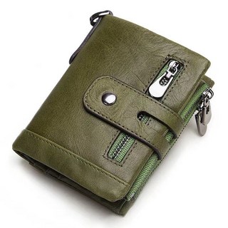 真皮RFID防盜刷多功能男士錢包駕駛證卡包