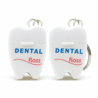 덜튼 치실 키홀더 덴탈 플로스 키링 2P 세트, 1개, 2개입, 15cm