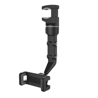 真的購了 RealBuy 多關節萬用手機架 後視鏡車用導航手機支架 汽車後座手機夾, 灰色