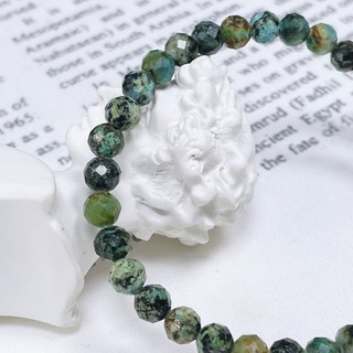 【泰福水晶 Tai Fu】綠松石鑽切手串，天然綠松石，大地守護能量手鍊