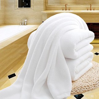 浴巾加大浴巾吸水浴巾速乾浴巾批發酒店浴巾純棉吸水加大厚白色美容院男女家用賓館毛巾成人洗澡, 1個
