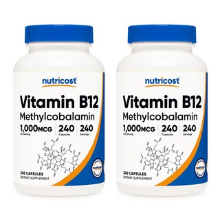 뉴트리코스트 비타민 B12 1000mcg 240캡슐 2개, 240정