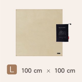 ShineTrip 玻璃纖維防火墊 - 耐高溫 露營燒烤適用, 1個, L號(100x100公分)