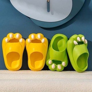 貓爪搞怪拖鞋夏季可愛新款室內穿厚情侶增高厚底防滑男士熊爪居家Doly, 隨機男款,28碼