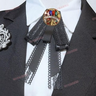 全店出貨 JK 彩色水晶蜜蜂領結黑色時尚衣服領帶配飾女士男士