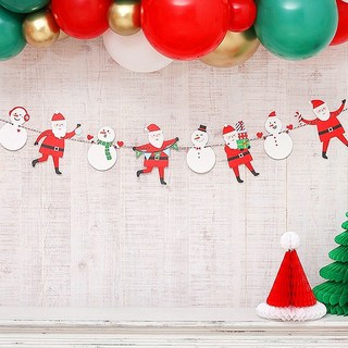 크리스마스 가랜드 웰컴 산타 눈사람, 1개