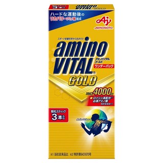AJINOMOTO 味之素 aminoVITAL Amino Vital Gold胺基酸補充粉 4000mg, 1盒, 14.1g