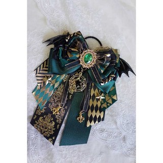 응원봉리본 응원봉꾸미기 커스텀 팬미팅 화려한 퍼플 주황 응꾸 아이돌 단체, 1개, 흑녹색 끈