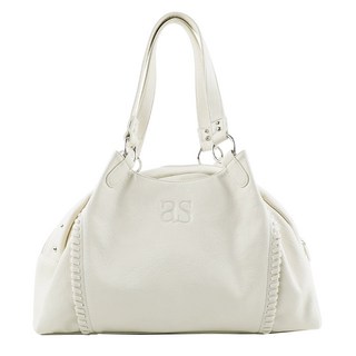 Ason BONITA 韓國流浪包 24FW 機車單肩包 朴慜柱 李茶仁同款 大容量 肩背包 手提包, 大號-白色