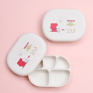 락앤락스누피 리틀럽 실리콘 흡착 식판 세트