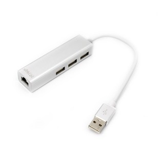 【atake】USB2.0高速集線器3埠 網路 3埠USB/LAN有線網路/HUB/集線器, 1個