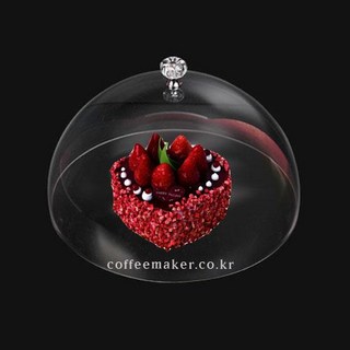 아크릴 원형돔 뚜껑 케잌보관함 음식 보관뚜껑 30cm, 1개