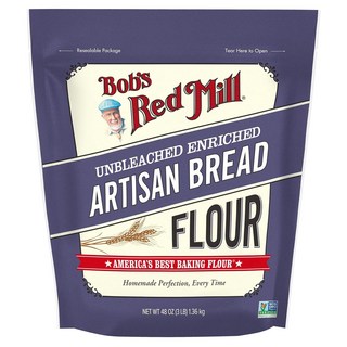 Bob's Red Mill 手工麵包全麥麵粉, 1個, 1.36kg