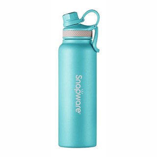 康寧SNAPWARE 酷動手提不鏽鋼大容量保溫瓶 1200ml, 藍色, 1個