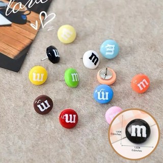 在台現貨 附發票 可愛造型圖釘 大頭針 毛氈板用 創意原木圖釘, M&M, 1個, 1個裝