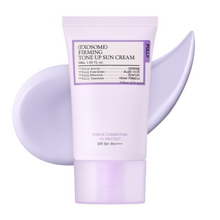풀리 엑소좀 퍼밍 톤업 선크림 / 퍼플 톤업 선크림 노란기 커버, 1개, 50ml