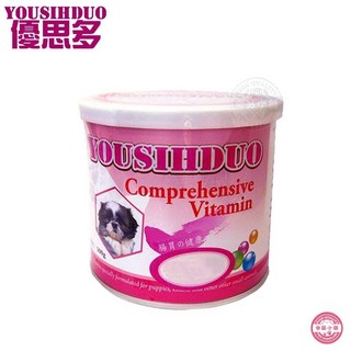 YOUSIHDUO 優思多 寵物專用綜合維他命 300g，添加益生菌、微量元素及礦物質，全方位營養補充，促進腸道健康，提升免疫力, 1個, 優思多寵物專用綜合維他命300g, 優思多寵物專用綜合維他命300g