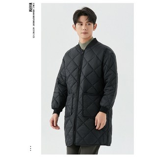 Wiseha 남자 겨울 자켓 누빔 롱 남성 롱 패딩