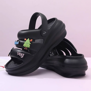 로엔그린 무중력 슬리퍼 6cm 키높이 쿠션 샌들 발편한 귀여운 슬리퍼