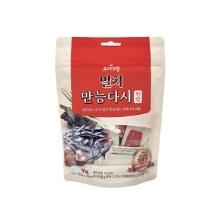 요리여왕 멸치 만능다시 한알, 1개, 70g