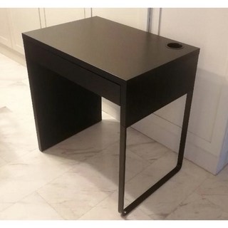 IKEA代購 MICKE 白色書桌/工作桌，73x50公分，簡約現代風，多功能化妝桌/電腦桌，小空間適用, 黑木紋 單件出不合併其商品73x50公分