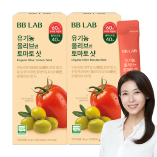 [무료배송/오늘출발] 뉴트리원 비비랩 유기농 올리브엔 토마토샷 듀얼샷 라이코펜 피쿠알 엑스트라버진 올리브오일 NFC 토마토 착즙액, 2박스, 200g