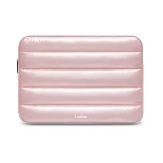 로디나 초경량 패션 패딩 노트북 파우치 맥북 아이패드, 샤이니 핑크, 1개