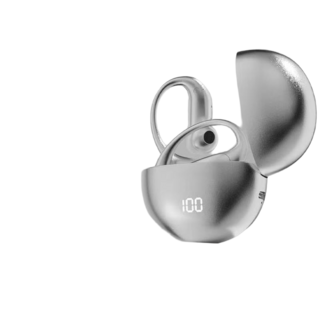 臺灣出貨 AI翻譯 M118新款 2025高端 藍牙耳機 骨傳導 降噪 長續航 藍牙耳機 無線 藍牙 耳機 無線 降噪, 銀氣色【AI全國翻譯】新設計不漏音-五年,簡配版【立體音】短續航, tip