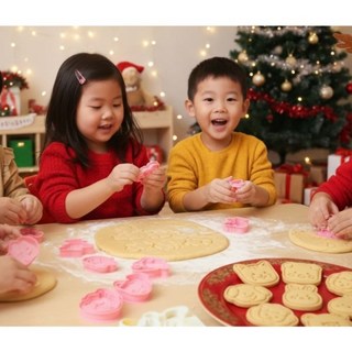 크리스마스 어린이집인기/크리스마스만들기/크리스마스 샌드위치틀/쿠키틀/식약청정식통관/AKK-904910, AKK-910 러블리 동물들, AKK-910 러블리 동물들, 1개