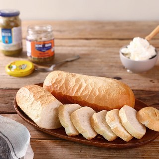 화이트 미니바게트 500g (100g x 5ea) 식전빵 샌드위치용 반미 레스토랑 브런치, 1개