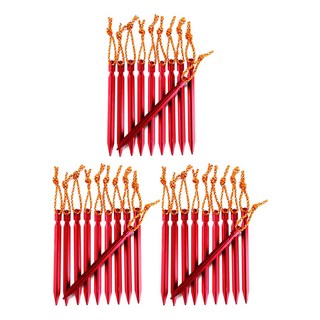 KOOLMAN 백패킹 초경량 듀랄루민 Y팩 레드, 30개