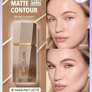 SHEGLAM 液體修容 修容液 陰影 鼻影 灰調 水泥灰 啞光 自然 好染 修容棒 修顏液, 1個, Hazelnut Latte+#陰影原裝
