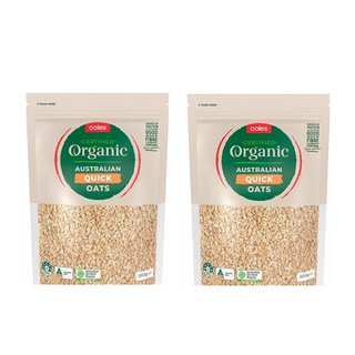 콜스 유기농 퀵 오트밀 귀리 Coles Organic Quick Oats, 2개, 500g
